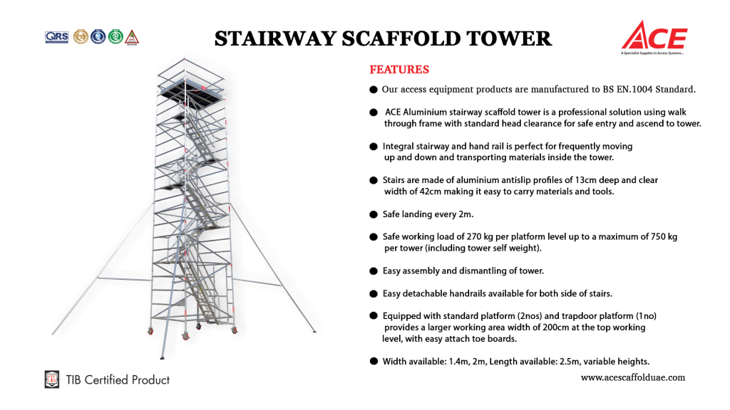 STAIRWAY SCAFFOLD TOWER